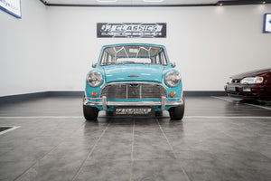 1965 MK-1 AUSTIN MINI COOPER 'S' SURF BLUE OVER OLD ENGLISH WHITE