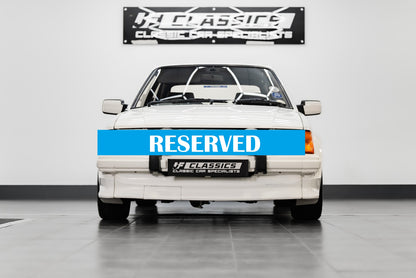 **NOW RESERVED**1986 Mk3 Ford Escort Series-1 Rs Turbo