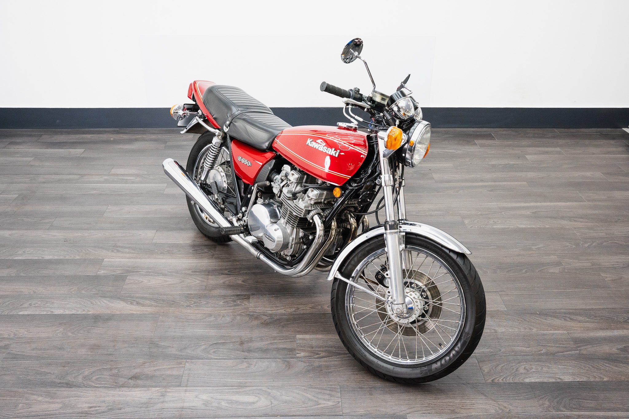 1978 KAWASAKI Z650 MOTORCYCLE CANDY SUPER RED FOR SALE