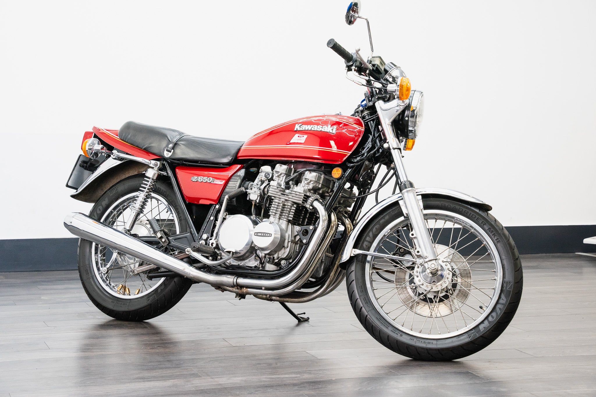 1978 KAWASAKI Z650 MOTORCYCLE CANDY SUPER RED FOR SALE