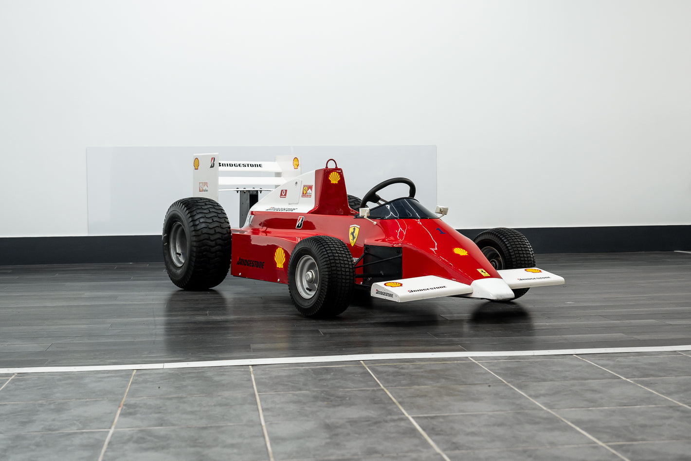 CHILD'S HALF-SCALE FERRARI F1 PETROL CAR 3.5hp ENGINE & CENTRIFUGAL CLUTCH