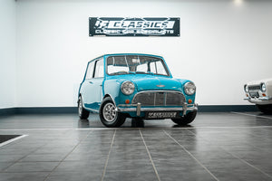 1965 MK-1 AUSTIN MINI COOPER 'S' SURF BLUE OVER OLD ENGLISH WHITE