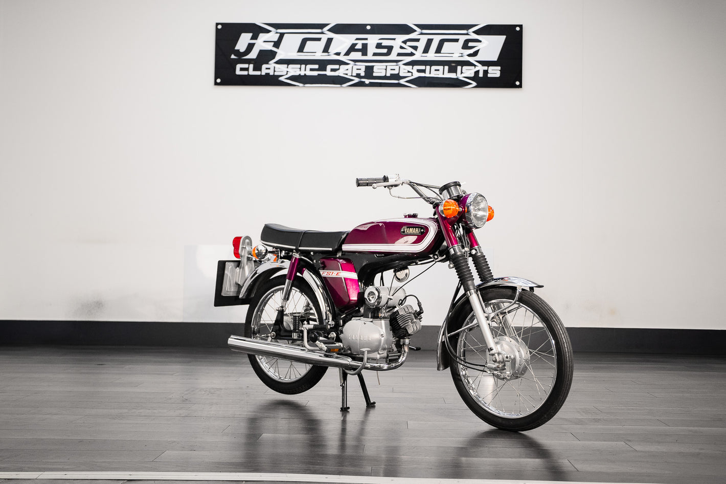 1975 YAMAHA FS1-E 49cc 'PURPLE POP' CLASSIC MOPED