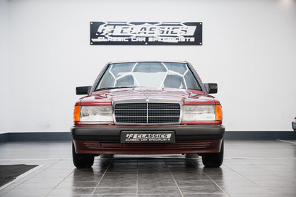 1993 MERCEDES-BENZ W201 190E ALMANDINE RED METALLIC 'ONLY 36092-mls'