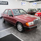 1993 MERCEDES-BENZ W201 190E ALMANDINE RED METALLIC 'ONLY 36092-mls'