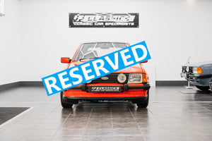 'NOW RESERVED'1981 Mk3 FORD ESCORT XR3 SUNBURST RED 32000 MILES