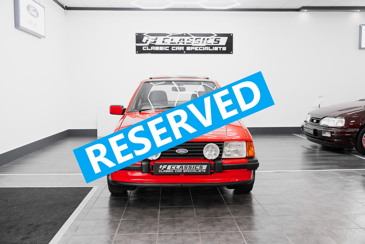 'NOW RESERVED'1982 Mk3 FORD ESCORT XR3i SUNBURST RED '12366-mls'