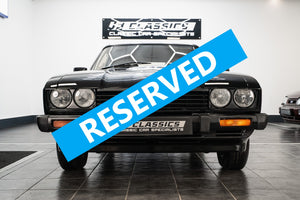 'NOW RESERVED' 1985 Mk3 FORD CAPRI 2.0 LASER BLACK 6428mls FROM NEW