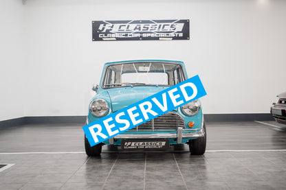 'NOW RESERVED' 1965 MK-1 AUSTIN MINI COOPER 'S' SURF BLUE OVER OLD ENGLISH WHITE