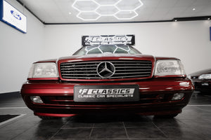 1998 MERCEDES BENZ 280SE R129 PAN ROOF 'RUBINROT RED' LOW MILES & 1 OWNER
